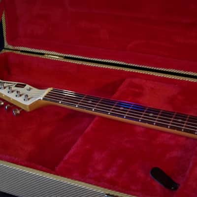 ST. BLUES Eliminator 1 "Billy Gibbons" 1984 White. Strings & Things Workshop. VERY RARE Plays Great image 21