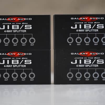 4 Galaxy Audio JIB/S 4-Way Splitters #58802 image 2
