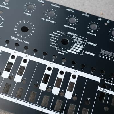 XOXBOX 303 Clone Custom Front Control Panel - Satin Black or Satin White image 6