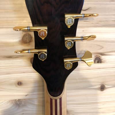 Alembic Mark King Deluxe Custom Lined Fretless 5 string Bass 2002 CocoBolo LED's image 8