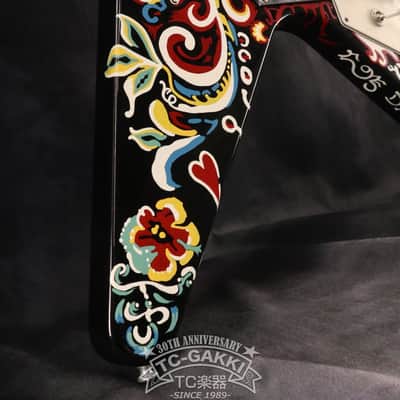Gibson Custom Shop 2006 INSPIRED BY Jimi Hendrix Psychedelic Flying V  [Shipping Free〜8/31] image 6
