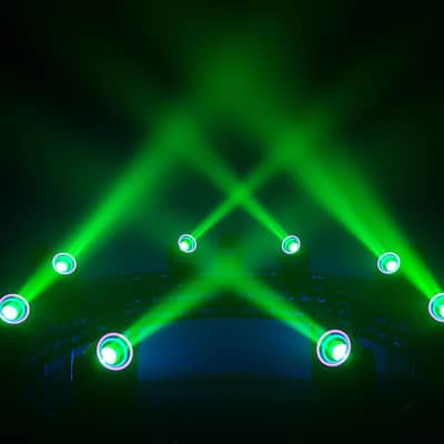 Blizzard Lighting Hypno Beam LED DMX DJ Stage Moving Head Lights 4 Pack w Bags image 5