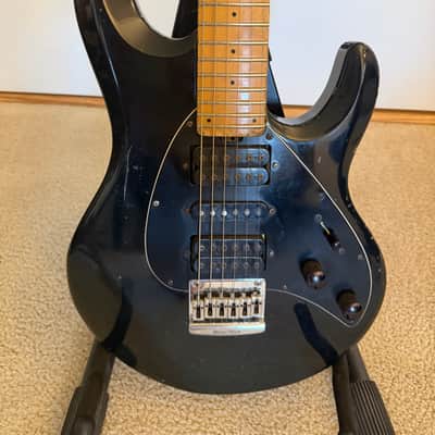 Ernie Ball Music Man Silhouette HSH HT with Maple Fretboard 1994 - 2007 - Black image 2