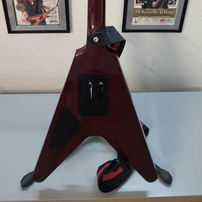 Dean V Floyd Rose CASE, Seymour Duncan Invaders, Awesome! - Wine red Dime 2021 image 11