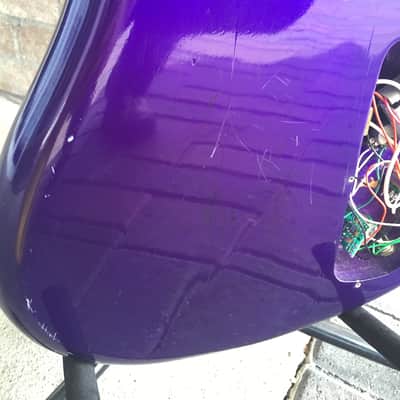 Wizard USA Neck Through Left-y 5 String 90's Purple Bass Not A Spector Make an Offer image 14
