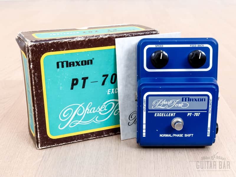 1970s Maxon PT-707 Phase Tone Vintage Guitar Effects Pedal Phase Shifter w/ Box, Ibanez image 1