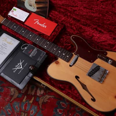 FENDER USA Custom Shop Knotty Pine Telecaster Thinline "Aged Natural + Rosewood" (2020) image 1