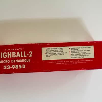 Vintage Realistic Highball-2 Dynamic Microphone 33-985D Wired Mic w/ Box image 5