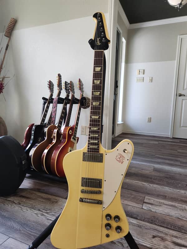 Gibson Firebird V 1990 - White - Originally Owned by Jeff Leary of the Butthole Surfers image 1