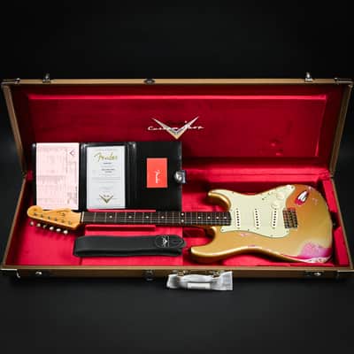 Fender Custom Shop 1962 Stratocaster Heavy Relic Aztec Gold / Pink Paisley Josefina Hand Wound Pickups 2024 (R132759) image 3