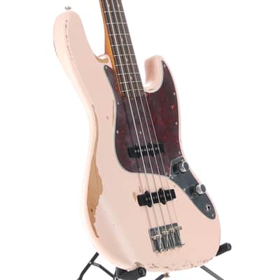 Fender Flea Jazz Bass, Rosewood Fingerboard, Roadworn Shell Pink (M2) (46423) image 3