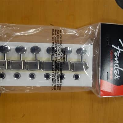 Fender American Vintage Stratocaster/Telecaster Tuning Machines (Left-Hand) Nickel image 1