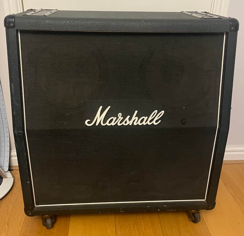Marshall 1960A 4x12" Angled Guitar Speaker Cabinet 1977 with Celestion Blackback T1221 1777 Kurt Mueller Speakers imagen 1