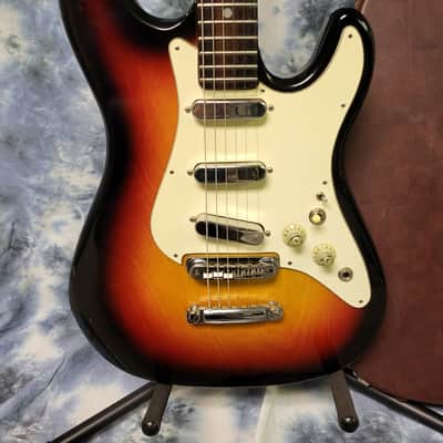 Video Demo Vintage RARE 1969 Ibanez Model 2475STLP Strat Style Guitar Pro Setup New Strings Original Hard Shell Case image 2