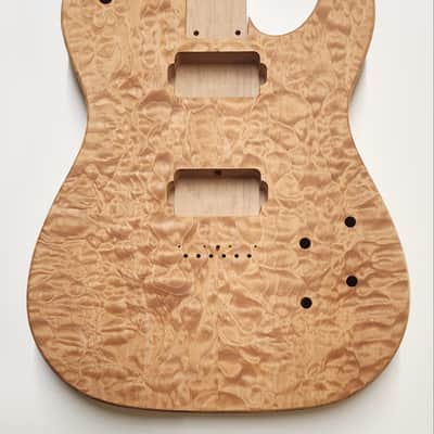 Shepard Custom Guitars Custom Telecaster Solid Body Backroute Quilted Maple Top On 1pc Alder 2026 - Unfinished image 2