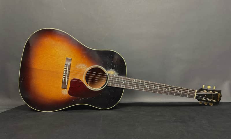 Gibson Custom 1942 Banner J-45 Reissue, Heavy Aged, Vintage Sunburst image 1