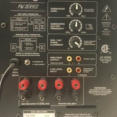 Paradigm Subwoofer PW-2200 image 5