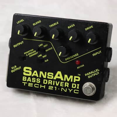 ベース TECH21 SansAmp Bass D DI Vermillion Tech 21 Sansamp Bass Driver & DI Vermillion Red Limited Edition