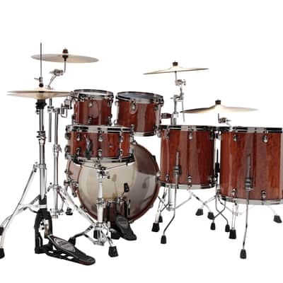 ~LIMITED EDITION~ Tama Starclassic Bubinga 5-Piece 10/12/14/16/22 Drum Kit Set in Figured Gloss African Cherry with Black Nickel Hardware *IN STOCK* image 3