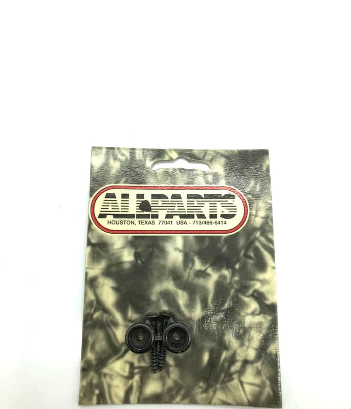 Allparts Les Paul ES Style Strap Buttons w/Screws Black image 1
