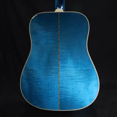 Gibson Custom Shop ONE OFF Dove's in Flight Natural Top Bluebonnet Back/Sides with Case - Bluebonnet 021 image 10