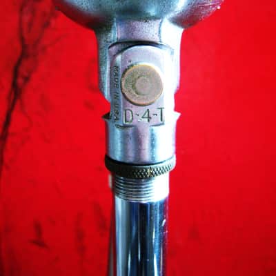 Vintage 1940's American D4T dynamic microphone harp mic Hi Z w Amphenol & Switchcraft adapters Altec Shure # 7 image 10