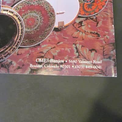 Ome Banjo 1994 Dealer Catalog/Price List Complete Pkg Juggernaut etc image 9