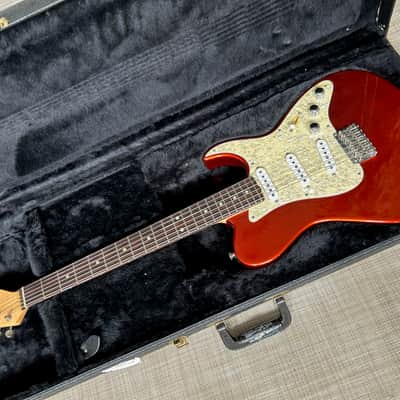 Grosh Guitars Custom T Pickup Configuration S-S-S, Late 90's, early 80's - candy apple rust image 5