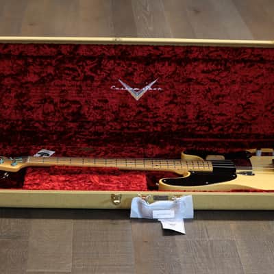 2021 Fender Custom Shop Vintage '51 Precision Bass Relic Nocaster Blonde Limited + COA OHSC image 23