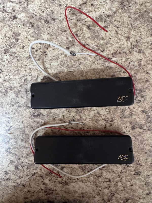 MEC 6 String bass pickups active soap bar 2006 - Black image 1