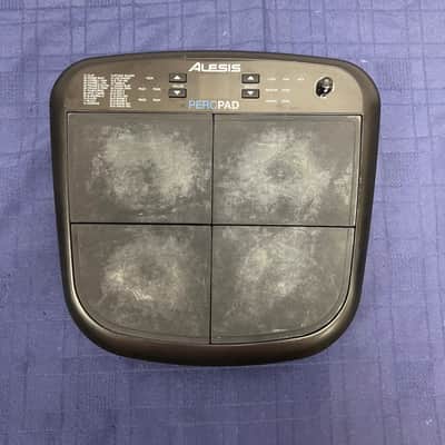 Used Alesis PercPad Compact Four Pad Percussion Instrument Drum Pad with AC Adapter image 2