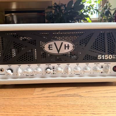 EVH 5150 III 6L6 3-Channel 50-Watt Amp Head Ivory with Road Case image 2