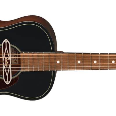 Gretsch Deltoluxe Parlor Walnut FB Tortoiseshell Pickguard Black Top image 3