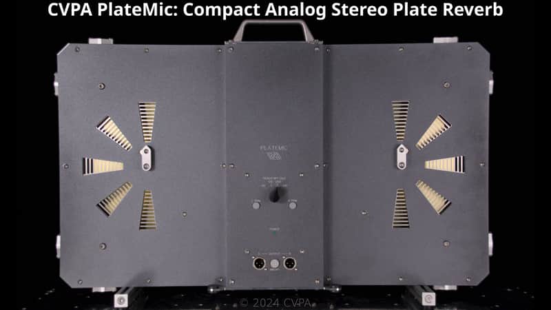 CVPA PlateMic - Compact Analog Stereo Plate Reverb - Class-A JFET Transformer Balanced - PREORDER image 1