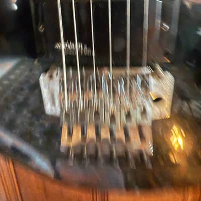 Washburn G-2V 1980s - Black w/Hard Shell Case image 9