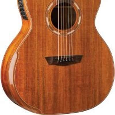 Washburn Comfort Deluxe 55 Series Grand Auditorium Cutaway Acoustic Electric Guitar, Koa (WCG55CE-O-U) image 2