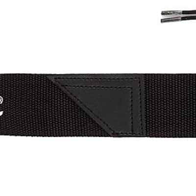 Fender 2" Black Poly Strap with White Logo 2016
