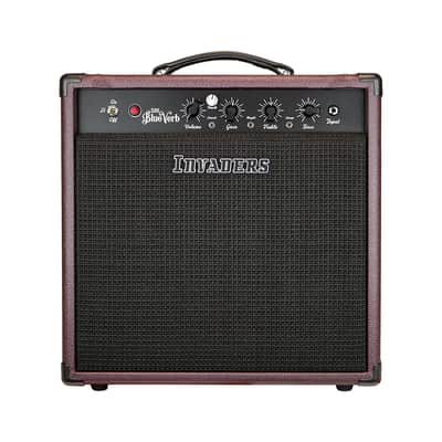 Invaders Amplification - 530 BlueVerb Guitar Combo Reverb 1x12" - 30W/15W - 6L6 - Black Cherry image 2