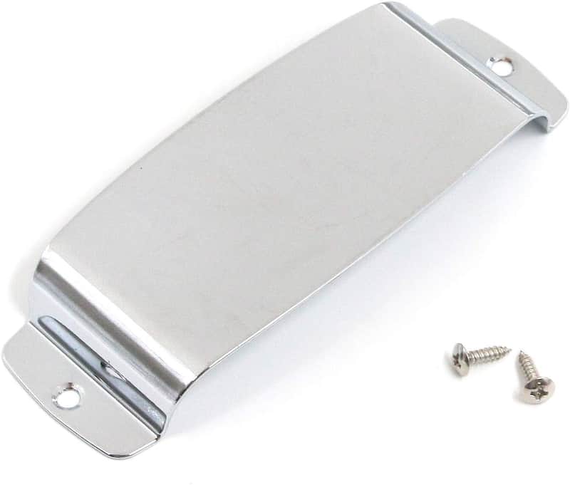 NEW SILVER CHROME JAZZ BASS GUITAR NECK PICKUP COVER PLATE J Bass image 1