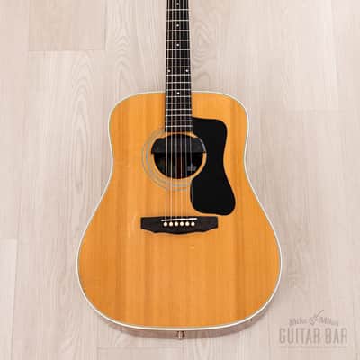 1982 Guild D-50 Bluegrass Special Vintage Dreadnought Acoustic Guitar w/ Sunrise Pickup, Case & Tag, Westerly image 2