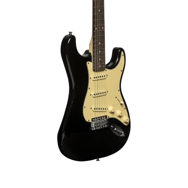 Stagg SES-30-BK S Style Gloss Black image 1