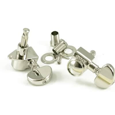 Genuine Grover 102-18N Rotomatic 18:1 3x3 tuners, Nickel image 2