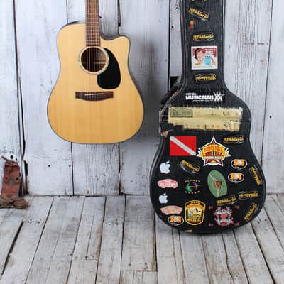 Takamine G Series EG340SC Dreadnought Cutaway Acoustic Electric Guitar with Case image 2