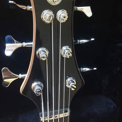 Alembic Wave 6 string Bass guitar - Anniversary Electronics 2018 5A Quilted Maple image 7