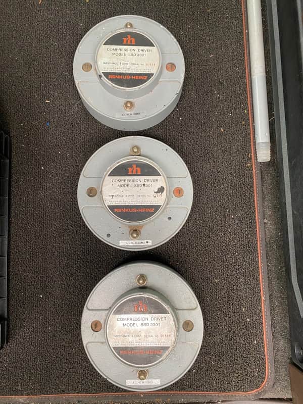 THREE - Renkus-Heinz SSD 3301 Compression Drivers | Reverb