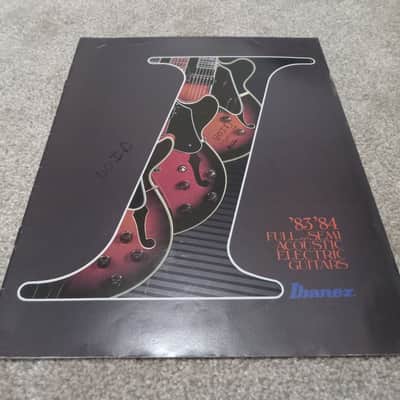 Vintage 1983/1984 Ibanez "Full and Semi Acoustic Electric Guitars" Catalog! Rare, Original Case Candy, Paperwork! image 1