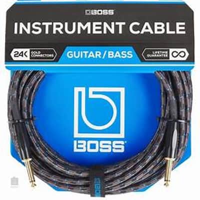 Boss #BIC-25 -  Instrument Cable, 1/4" Straight – 25 ft image 1