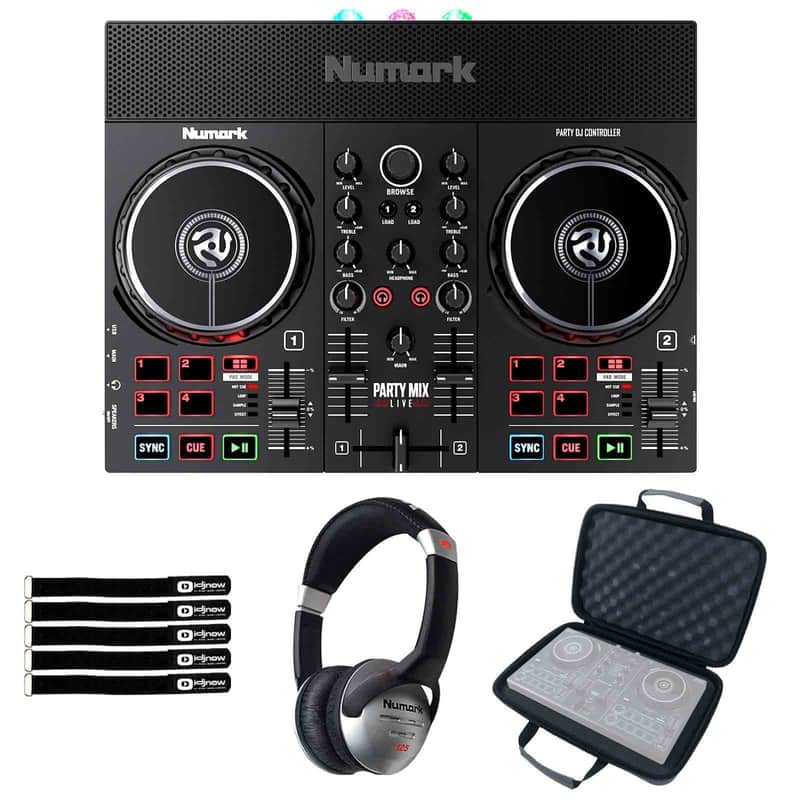Numark Party Mix Live Built In Light Show & Speakers DJ Controller w Carry Case image 1