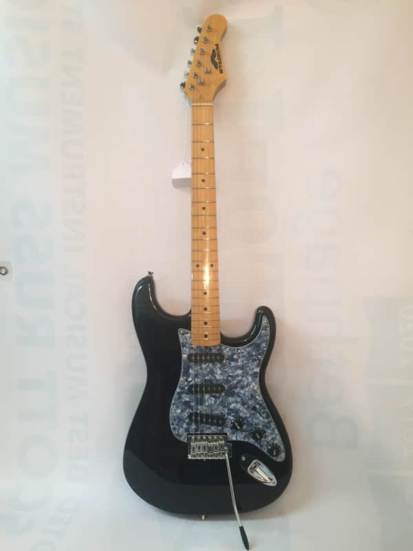 Stadium Stratocaster Electric Guitar-NEW-Black-Quality Hardware-w/Shop Setup image 1