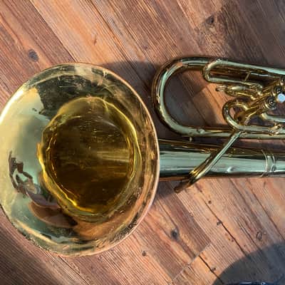 King 3/4 Tuba w/ Recording Bell - rare 1145W 1978 - Yellow Brass image 3